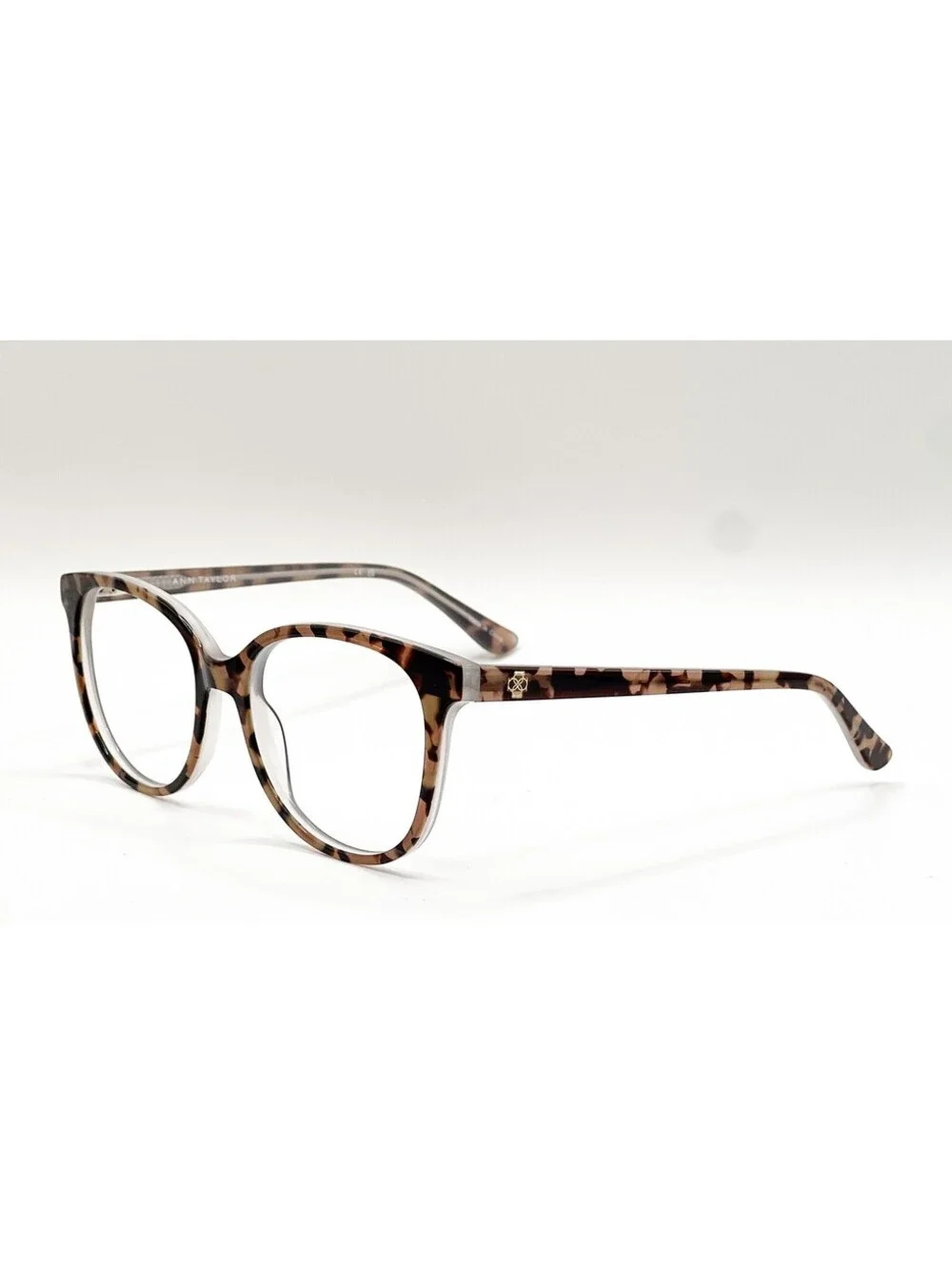 Ann Taylor AT328 C01 Brown Tort Sand Cat Eye Authentic Eyeglass Frames 53-17-135